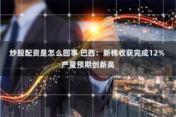 炒股配资是怎么回事 巴西：新棉收获完成12% 产量预期创新高